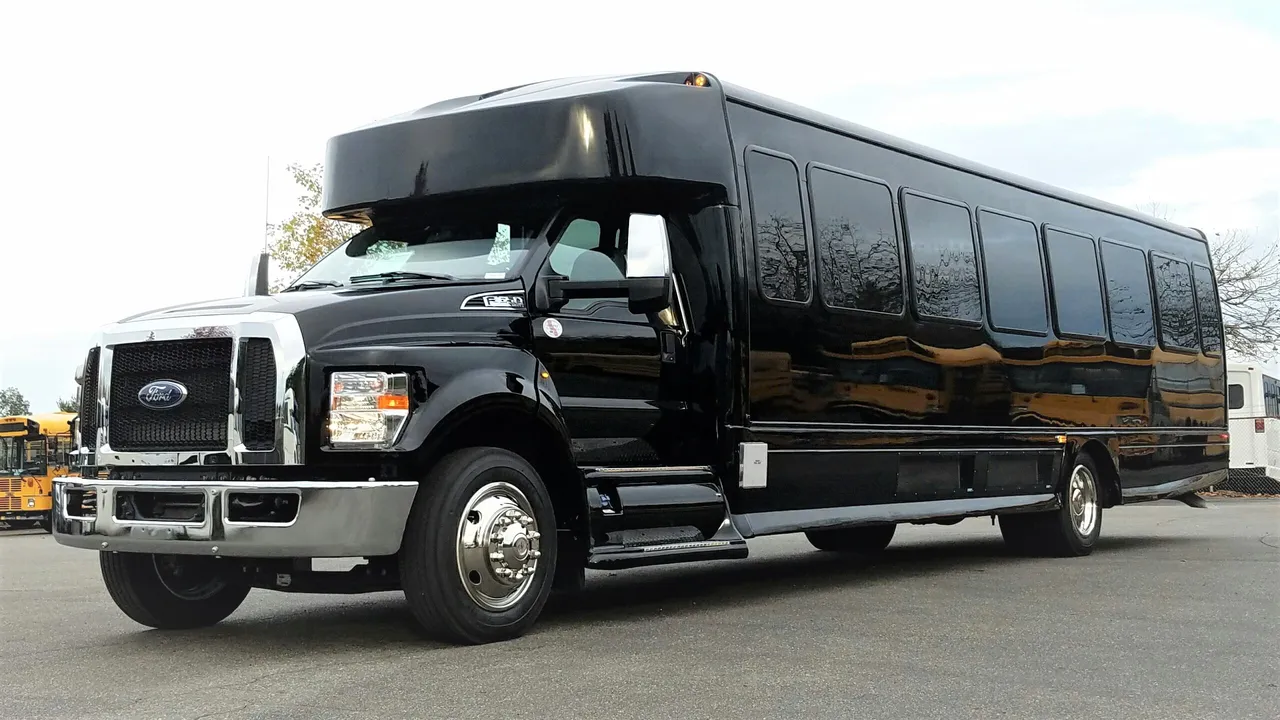 Black Ford F650 Executive VIP Shuttle Bus (44 Passenger), photo 3 for charter bus rental Black Ford F650 Executive VIP Shuttle Bus (44 Passenger), photo 3 for charter bus rental