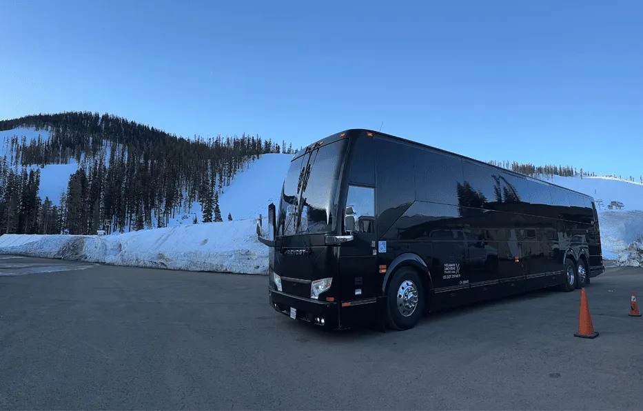 Black Prevost Motorcoach, photo 2 for charter bus rental Black Prevost Motorcoach, photo 2 for charter bus rental