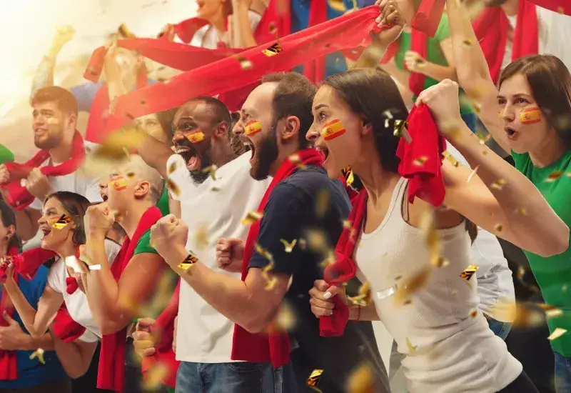 Sports Teams & Fans Fans at a sports event — Sports Teams & Fans